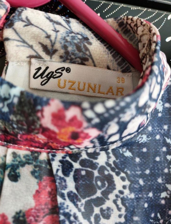 Çok Renkli Uzun Elbise - Görsel 4