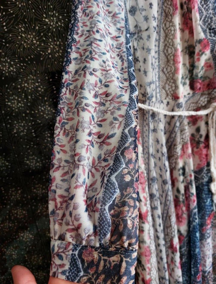 Çok Renkli Uzun Elbise - Görsel 3