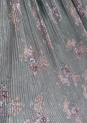 Pilili Uzun Kollu Uzun Elbise - Görsel 4