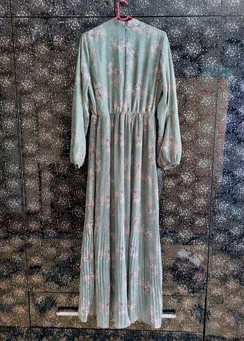 Pilili Uzun Kollu Uzun Elbise - Görsel 2