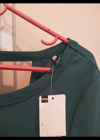 Kısa Kollu Yeşil Hamile Elbisesi - Görsel 3