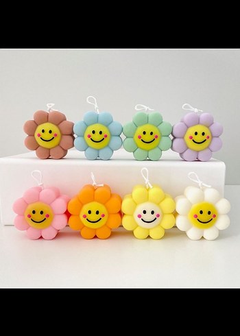 Renkli Gülümseyen Çiçek Oyuncaklar - Görsel 2