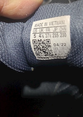 orjinal adidas erkek Çocuk Siyah Cırtlı Spor Ayakkabı - Görsel 6