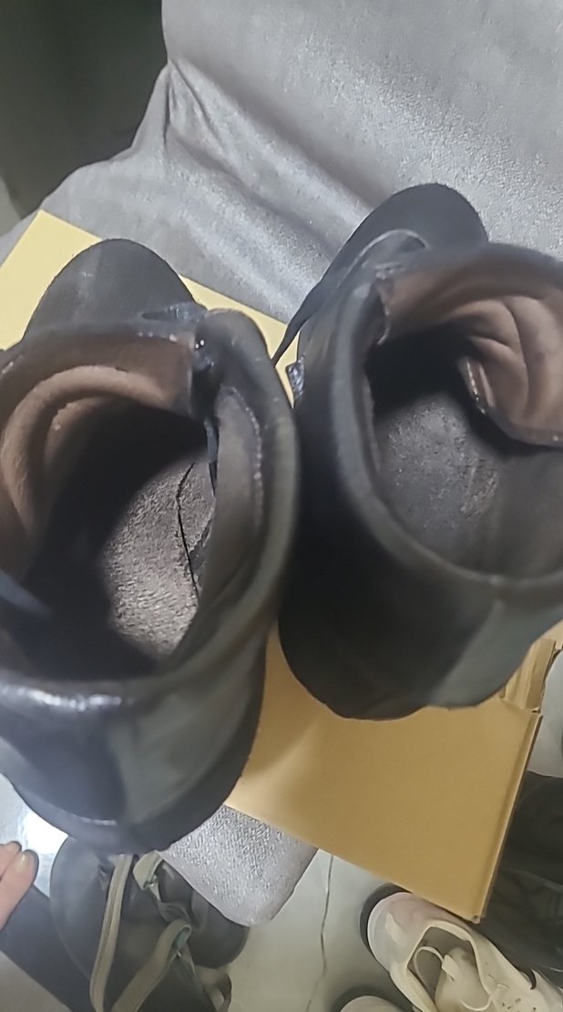 Siyah hakiki Süet Dolgu Topuklu Kadın Bot - Görsel 4