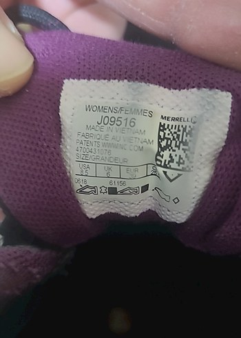 merrel orjinal mor Detaylı Kadın  Spor outdoor bot - Görsel 5