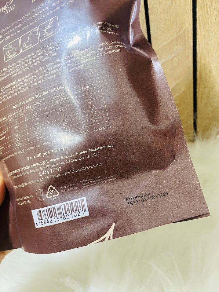 Homm Vita Bromelain Kahve 30'lu - Görsel 2