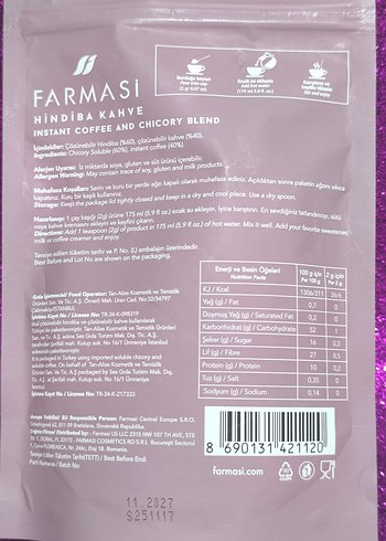 Nutriplus Instant Kahve ve Hindiba Tozu 100g - Görsel 2