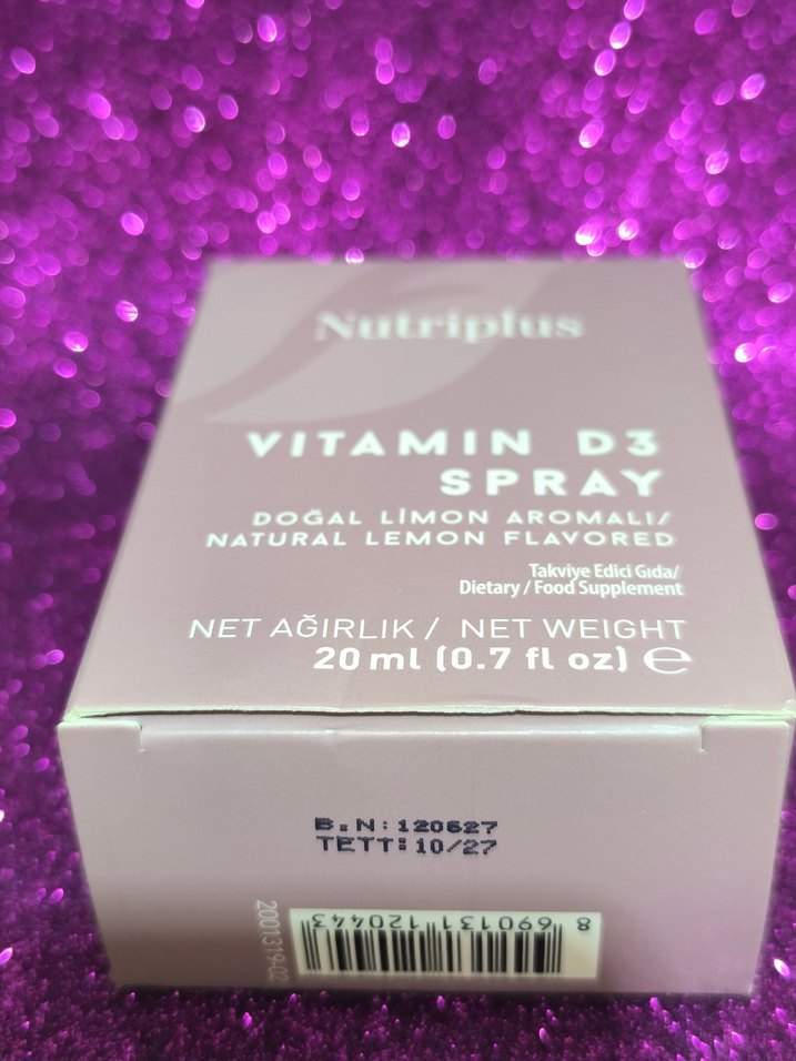 Nutriplus Vitamin D3 Sprey Limon Aromalı 20 ml - Görsel 2