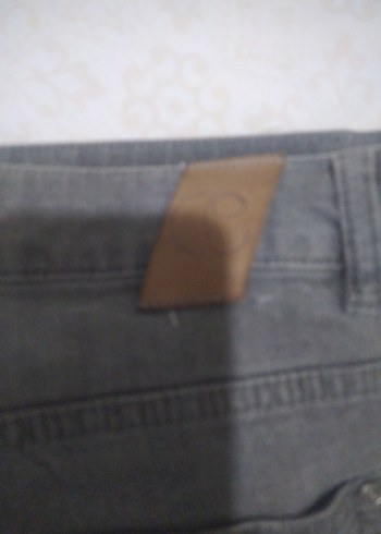 Gri Kadın Denim Pantolon Normal Boy - Görsel 4