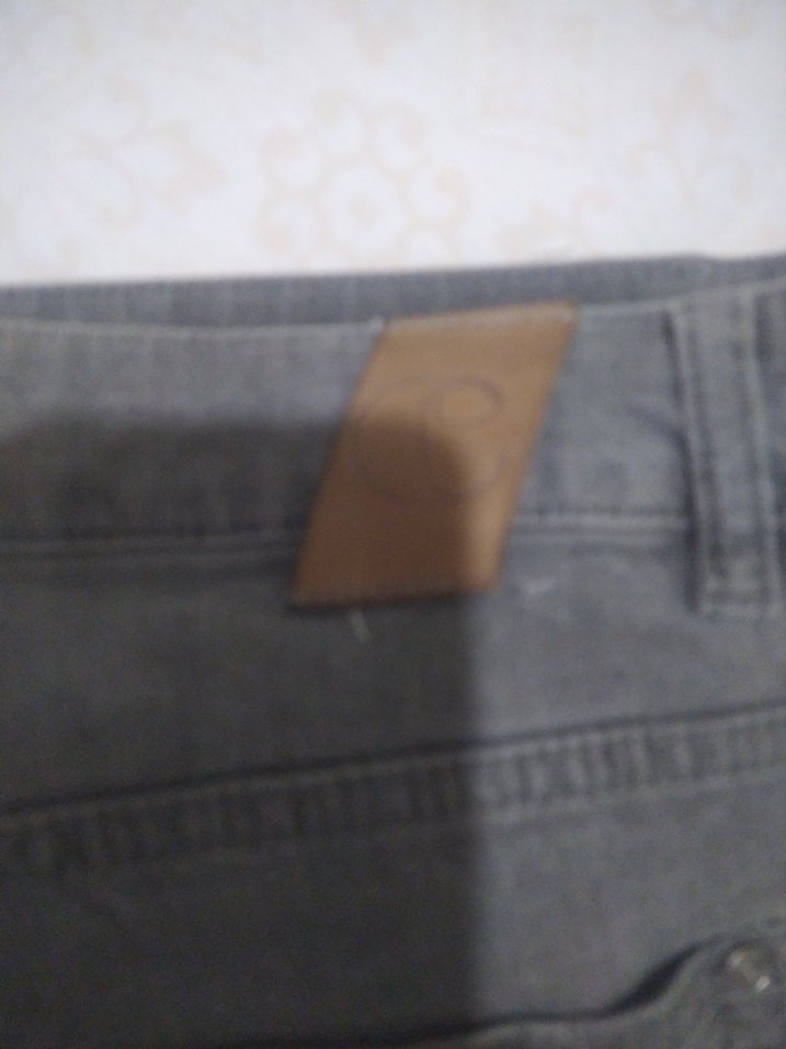 Gri Kadın Denim Pantolon Normal Boy - Görsel 4
