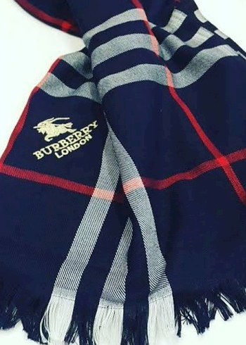 Kadın Lacivert Drapeli Şal - Görsel 2