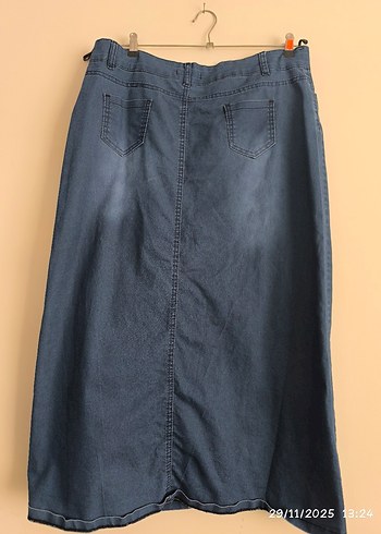 mavi kot etek 46 beden - Görsel 2