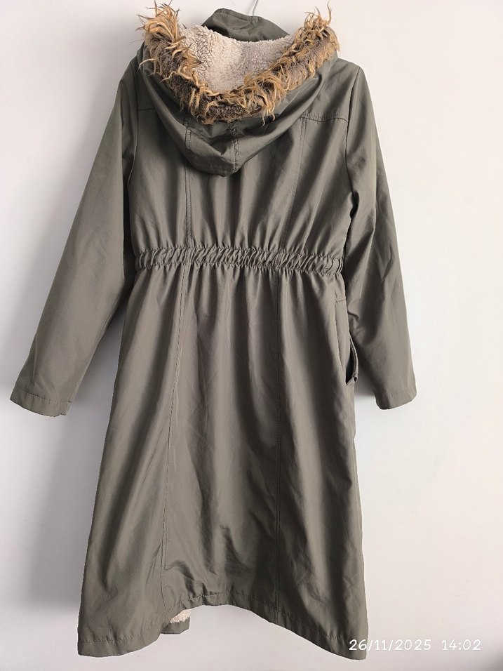 haki ara boy parka - Görsel 2