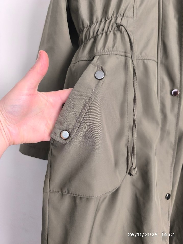 haki ara boy parka - Görsel 3