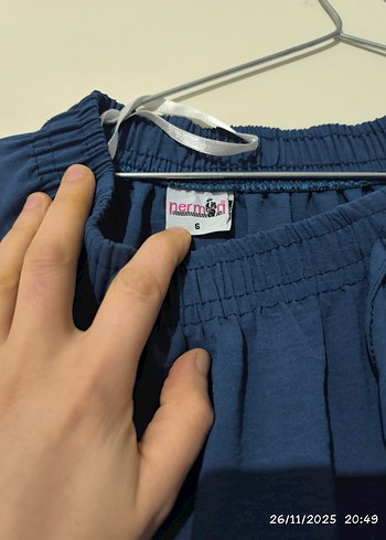 Düğmeli Lacivert Uzun Kadın Etek - Görsel 2