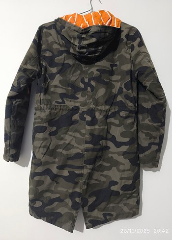 Kahverengi Kamuflaj çocuk Parka - Görsel 2