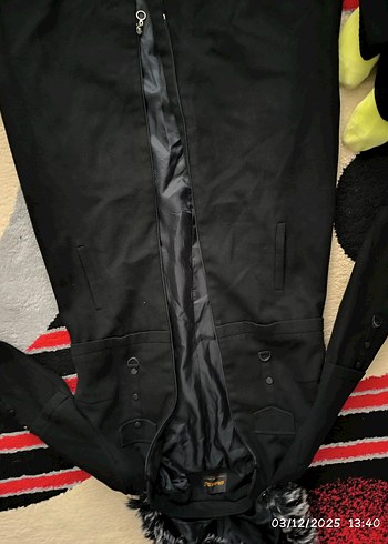 Kadın Siyah uzun kaşe kaban - Görsel 5