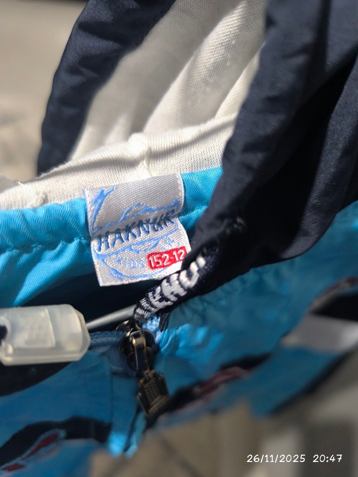 Mavi Fermuarlı Erkek Çocuk yağmurluk - Görsel 2