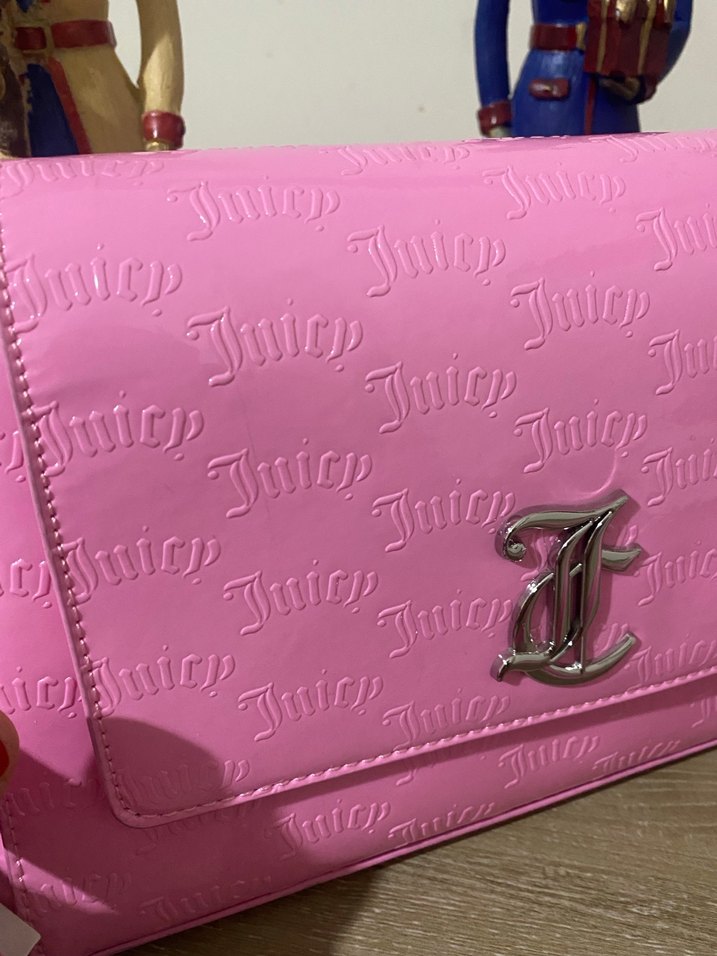 Pembe Deri Kadın Omuz Çantası - Görsel 2