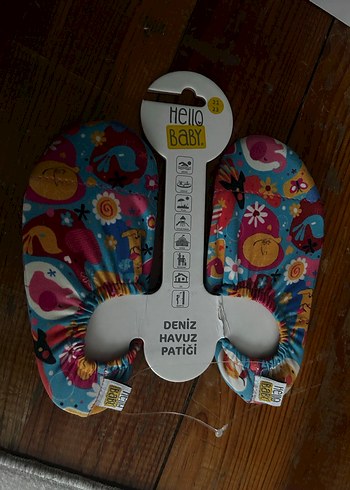 Çok Renkli Desenli Deniz Havuz Patik - Görsel 3