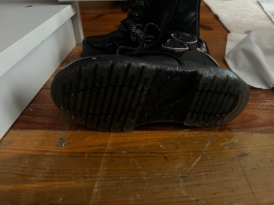 Kızlar için Siyah Gotik bot - Görsel 4