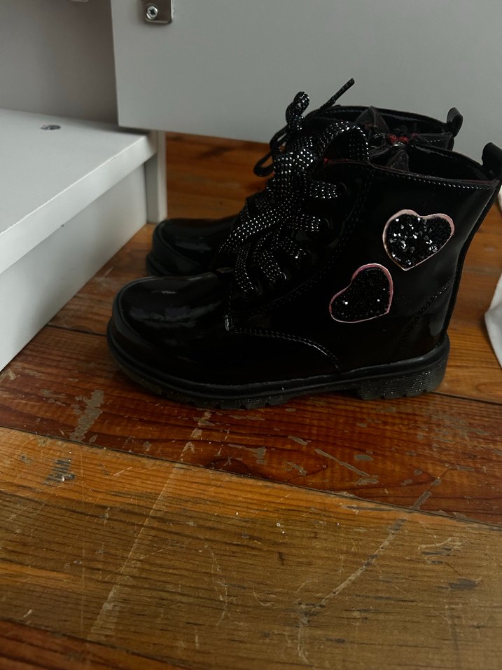 Kızlar için Siyah Gotik bot - Görsel 2