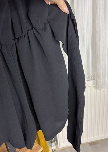 Siyah  Uzun Kollu Kadın Tulum - Görsel 5