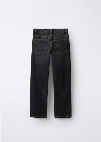 Zara Koyu Gri Rahat Kesim Denim Pantolon