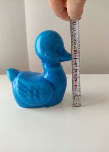 Alopaşalı imzalı vintage çini biblo - Görsel 7