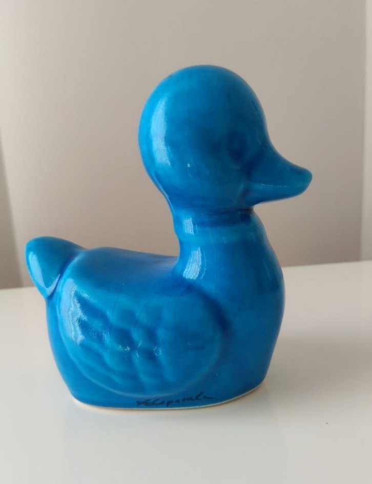 Alopaşalı imzalı vintage çini biblo - Görsel 2