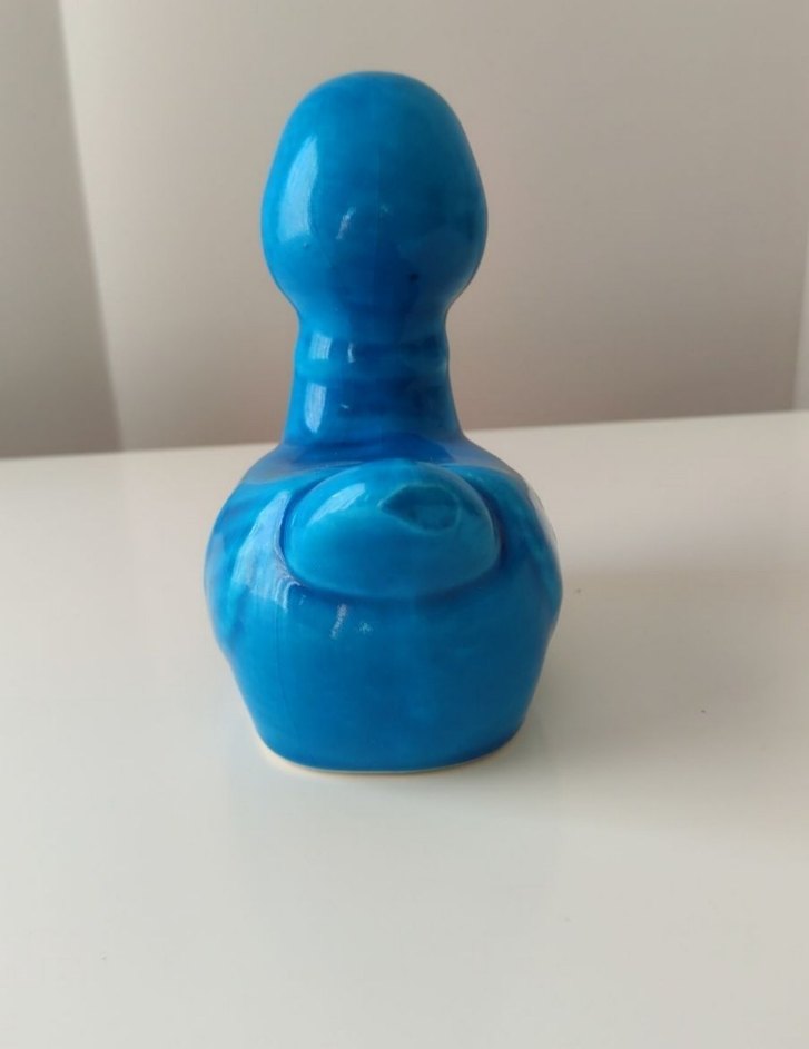 Alopaşalı imzalı vintage çini biblo - Görsel 5