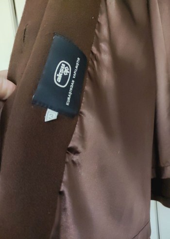 Aksu Kahverengi Yumuşak Kürklü Kaban 3 Beden - Görsel 7