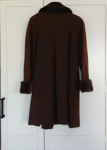 Aksu Kahverengi Yumuşak Kürklü Kaban 3 Beden - Görsel 3