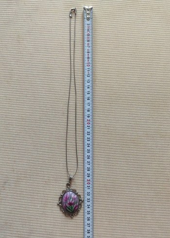 El boyama vintage kolye - Görsel 4