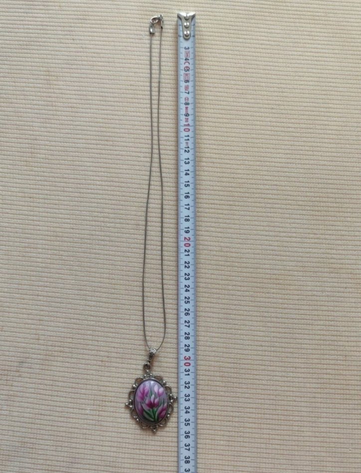 El boyama vintage kolye - Görsel 4