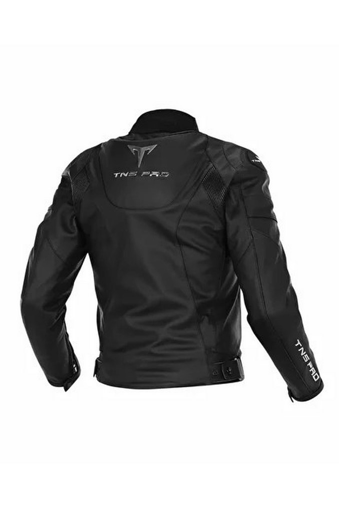 Erkek Siyah Deri Biker Ceket - Görsel 2