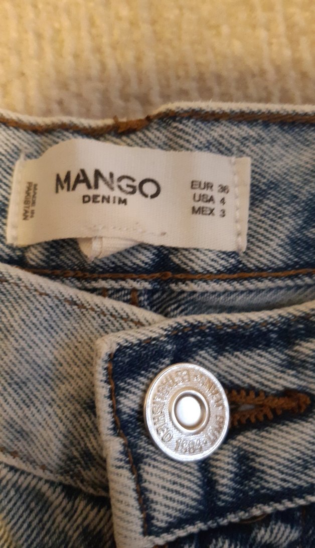 Kadın Açık Mavi Kot Şort - Görsel 2