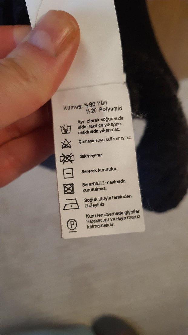 Antrasit Yün Kadın Hırka - Görsel 5