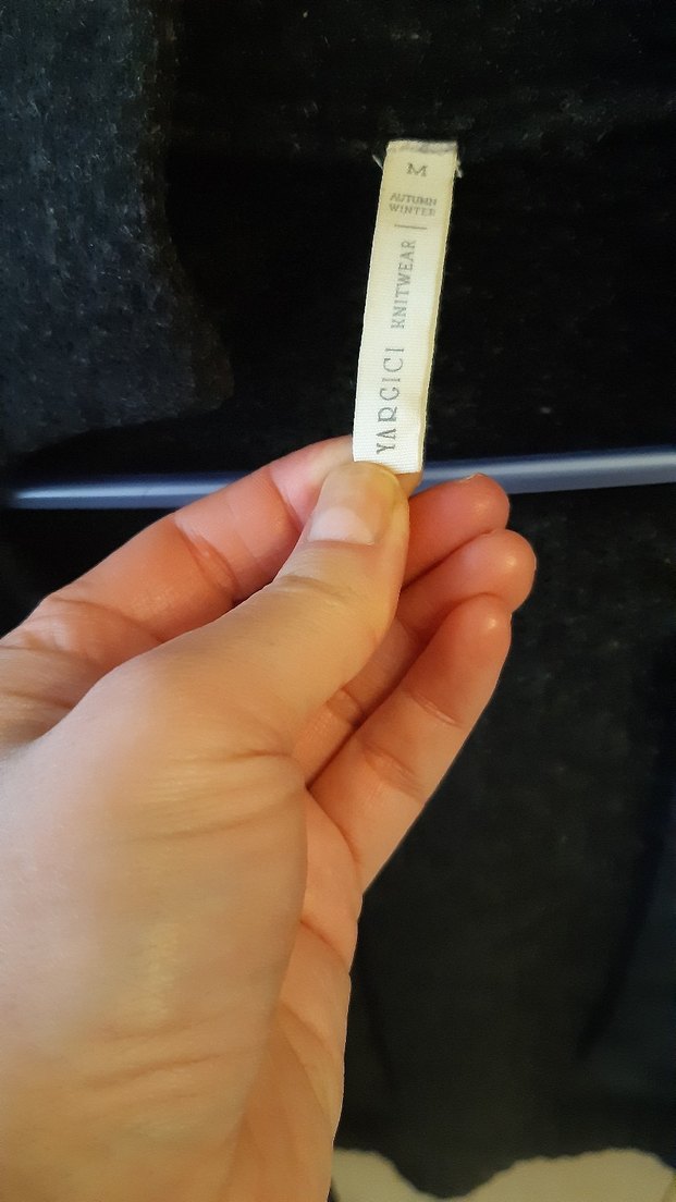 Antrasit Yün Kadın Hırka - Görsel 3