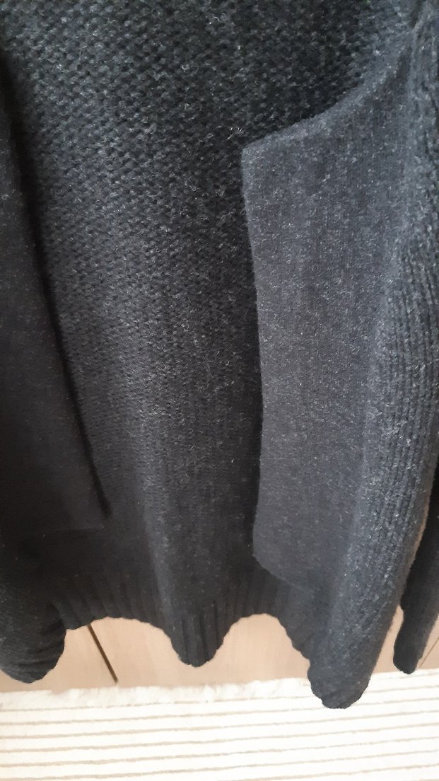 Antrasit Yün Kadın Hırka - Görsel 4