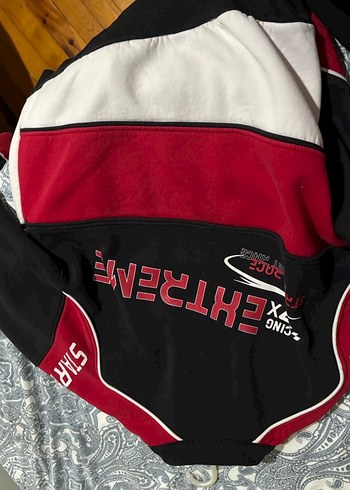 Kadın Kırmızı yarışçı Bomber Ceket - Görsel 4