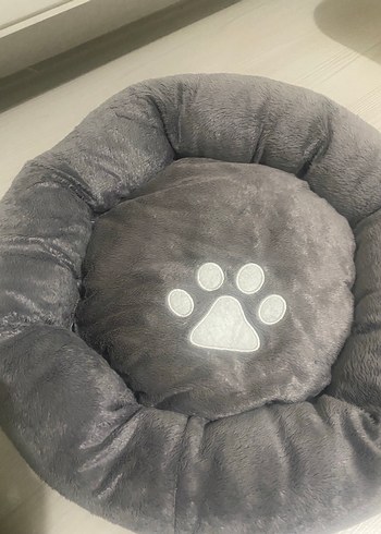 Gri Kedi Yatağı Paw Desenli simit - Görsel 7