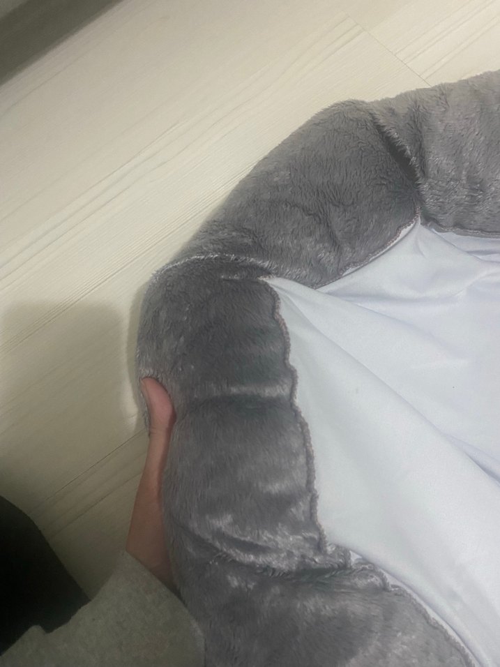 Gri Kedi Yatağı Paw Desenli simit - Görsel 2