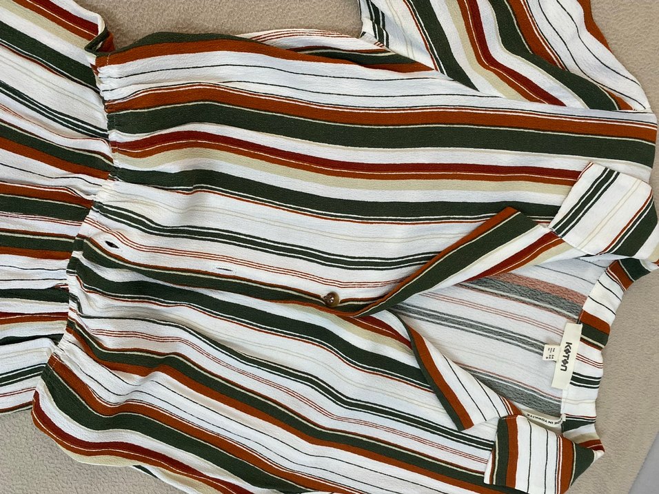 Koton Çizgili şort tulum - Görsel 3