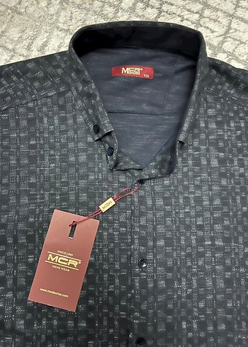 Mcr marka Erkek Lacivert Desenli Gömlek - Görsel 5