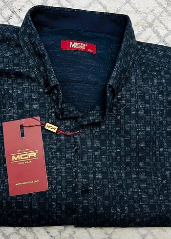 Mcr marka Erkek Lacivert Desenli Gömlek - Görsel 2