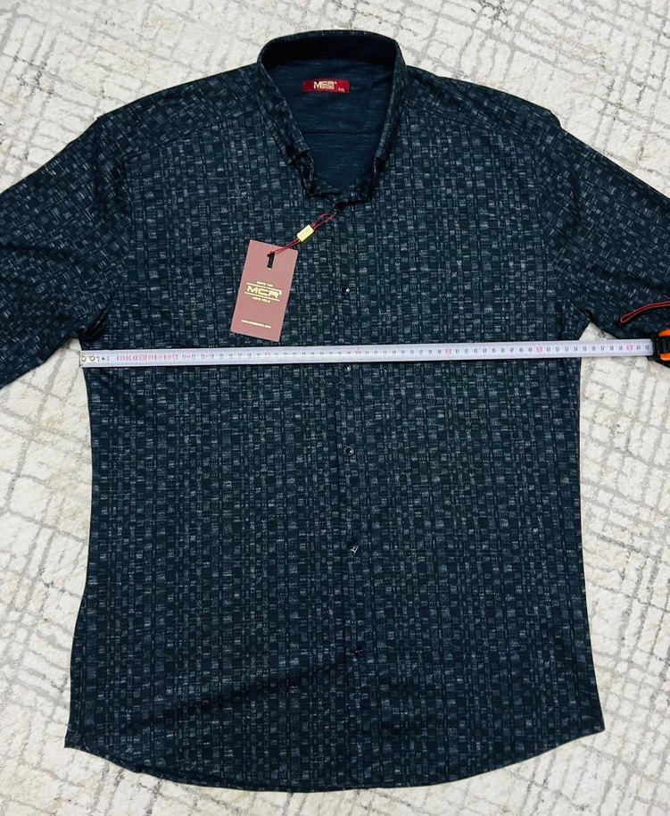 Mcr marka Erkek Lacivert Desenli Gömlek - Görsel 3