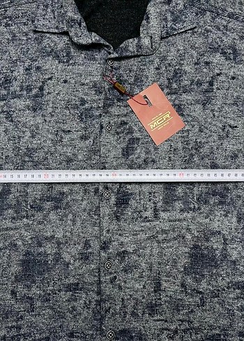 MCR marka Gri Batik Desenli Uzun Kollu Erkek Gömlek - Görsel 6