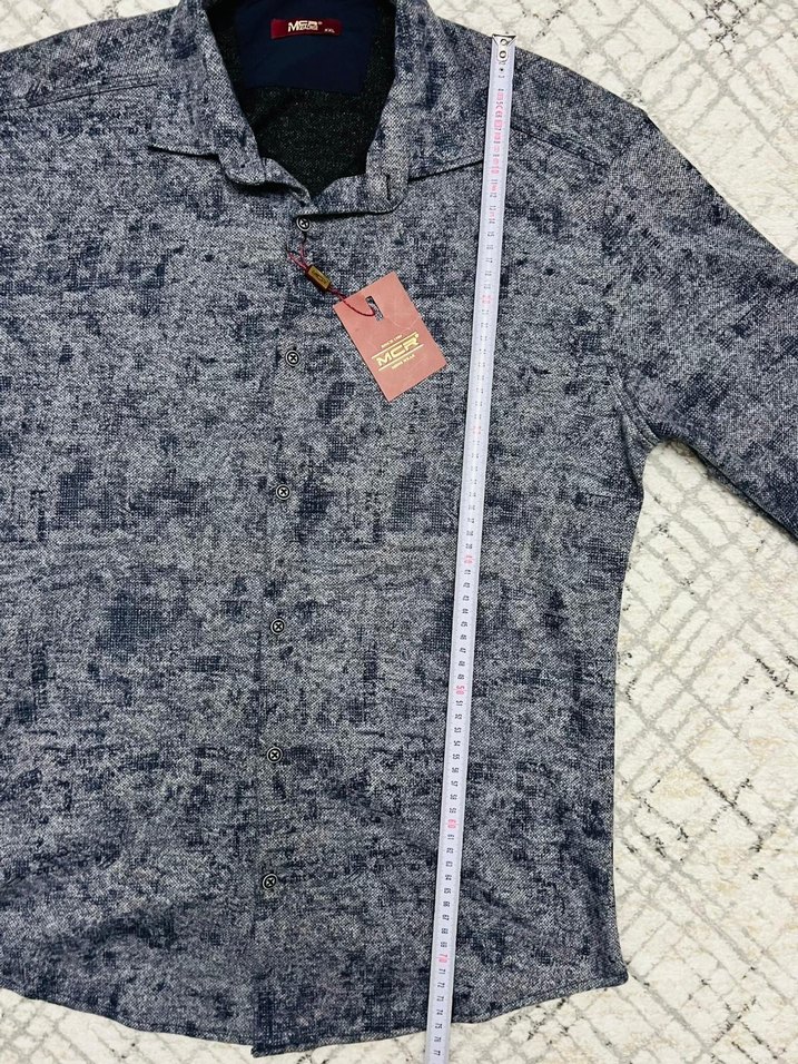 MCR marka Gri Batik Desenli Uzun Kollu Erkek Gömlek - Görsel 5