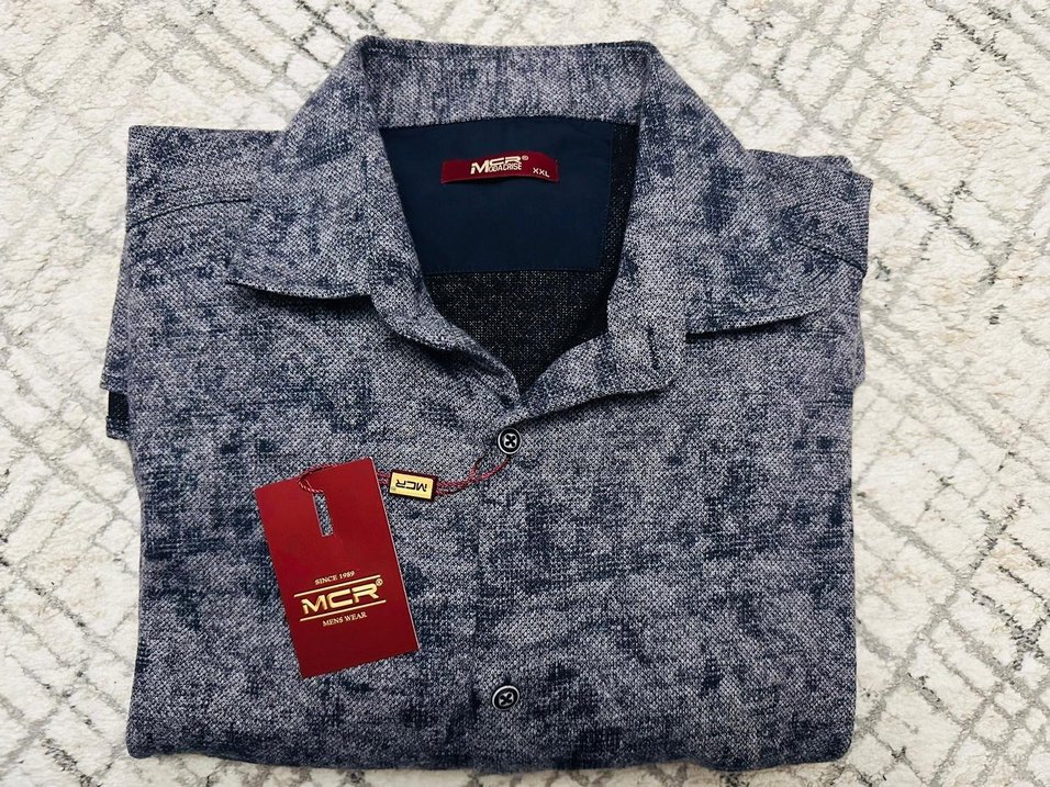 MCR marka Gri Batik Desenli Uzun Kollu Erkek Gömlek - Görsel 4